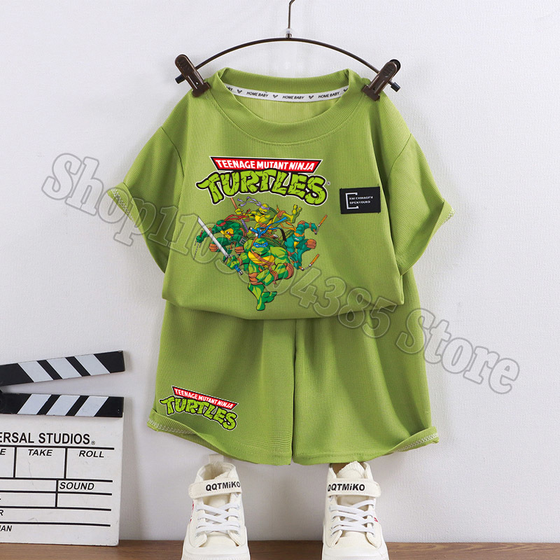 Kids Outdoor Ninja Set - Teenage Mutant Ninjas Turtles T-shirt şort
