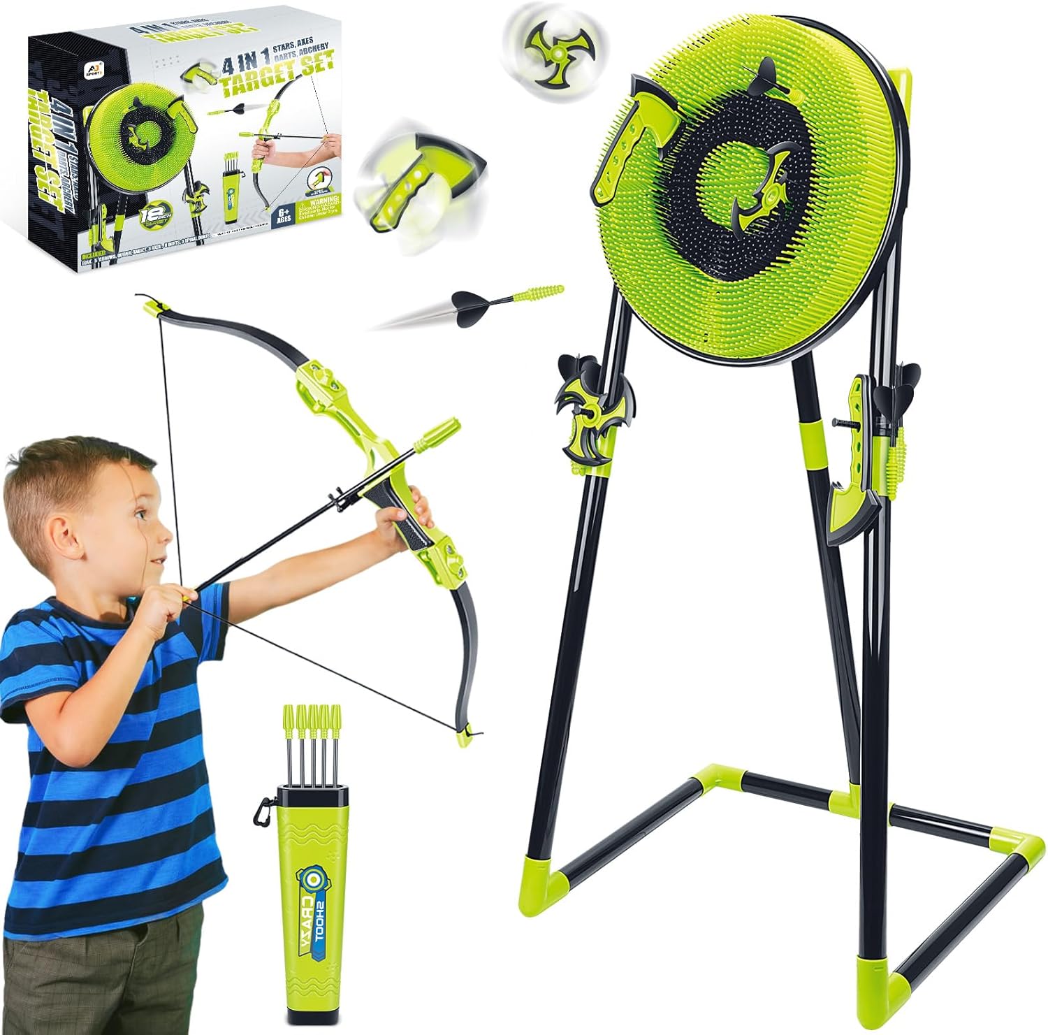 Kids Outdoor Ninja Set - Arka Bahçe Çocuk Yetişkinler için 4'ü