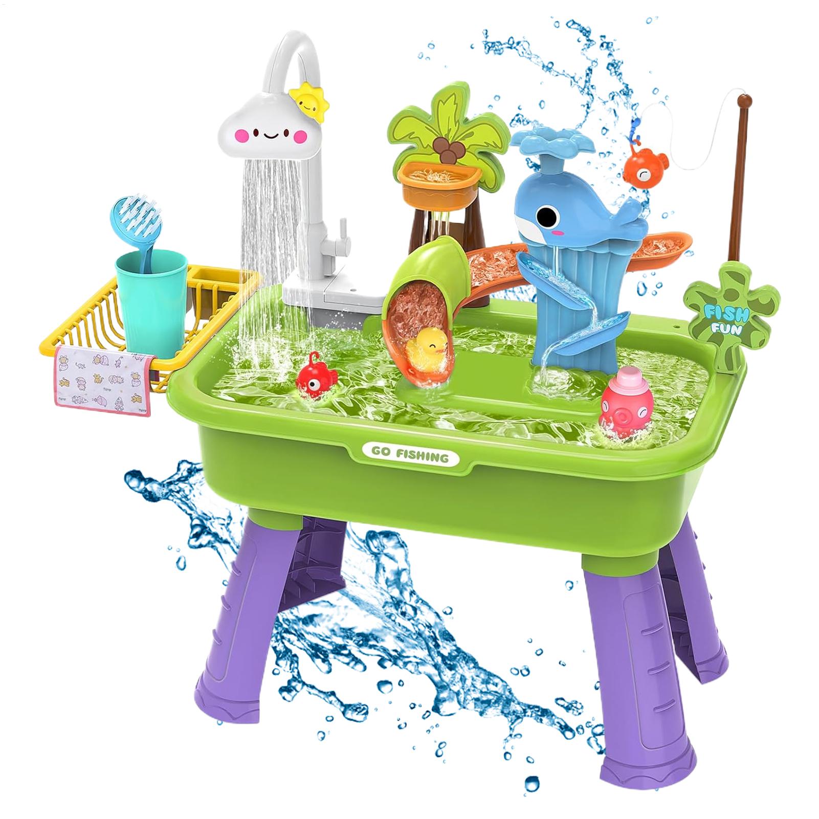 Kids Outdoor Kitchen - Çocuklar İçin Elektrikli, Su Akıtan Oyun