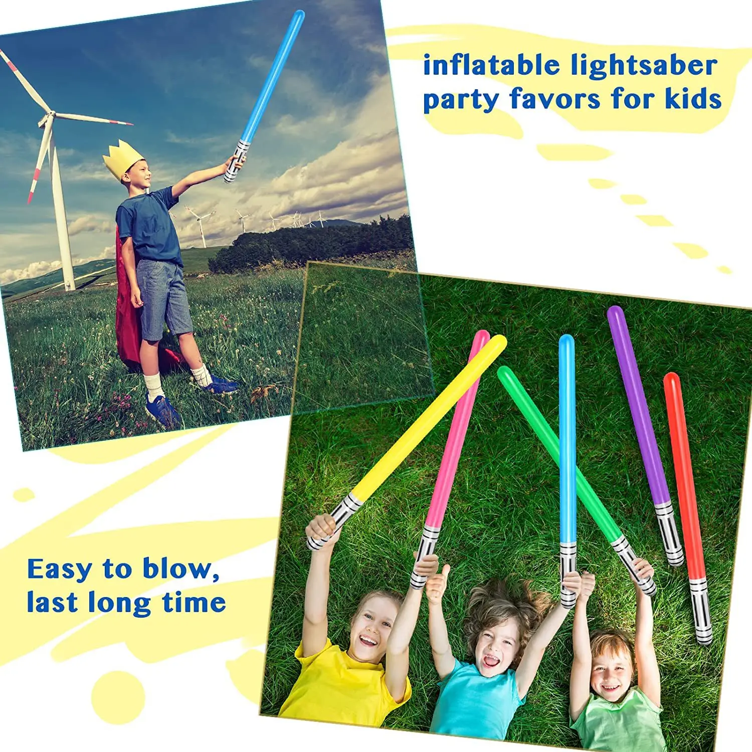 90 cm Kawaii Şişme Işın Kılıcı - Kids Outdoor Yard Games incelemesi ve fiyatı