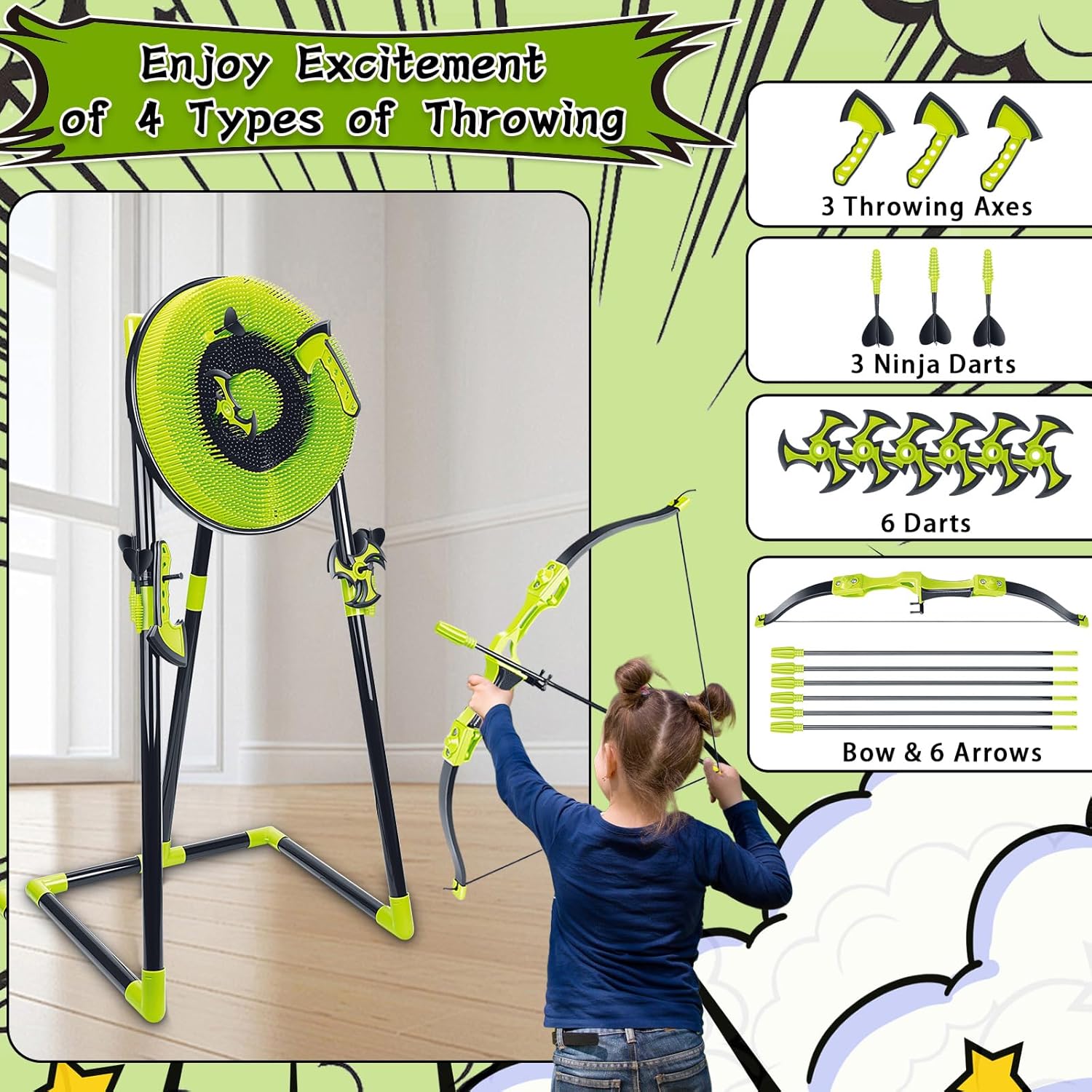 Arka Bahçe Çocuk Yetişkinler i - Kids Outdoor Ninja Set incelemesi ve fiyatı