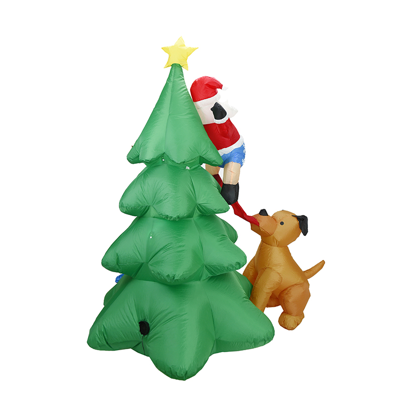 6.5ft Şişme Noel Baba Köpekle  - Kids Outdoor Garden Toys incelemesi ve fiyatı