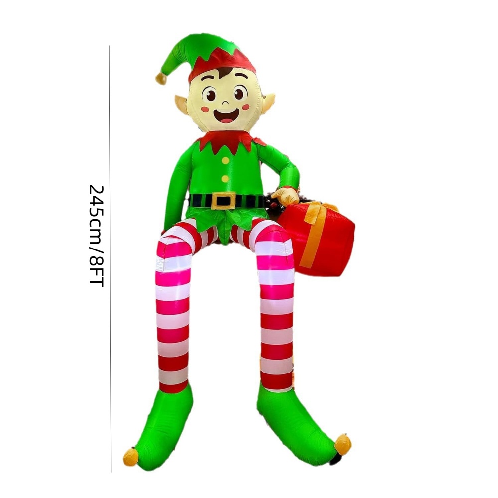 8FT Noel Şişme Oturan Elf Deko - Kids Outdoor Garden Toys incelemesi ve fiyatı