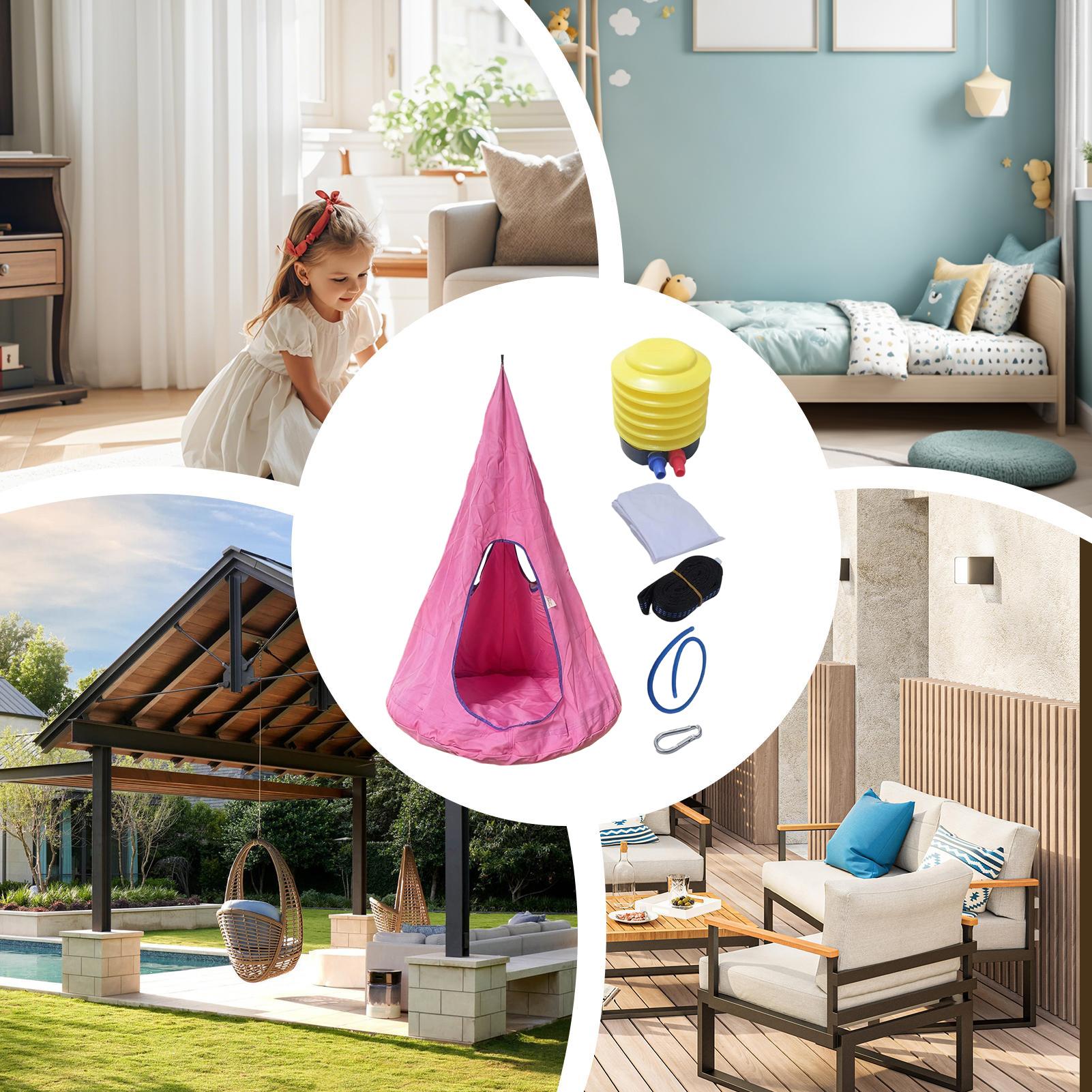 Çocuklar İçin Minderli Pod Sal - Kids Outdoor Nest Swing incelemesi ve fiyatı