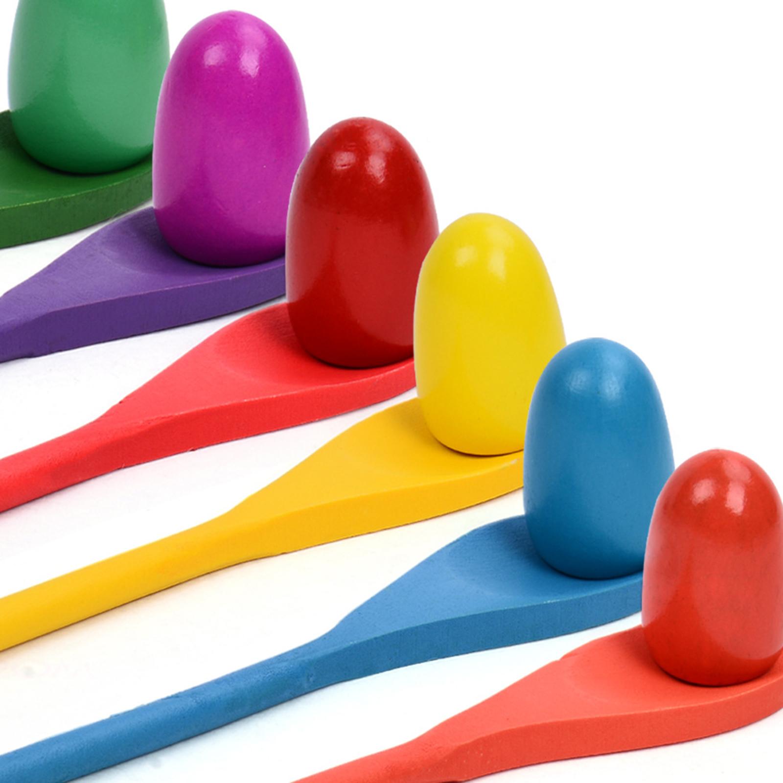 6 adet yumurta kaşığı yarış oy - Kids Outdoor Yard Games incelemesi ve fiyatı