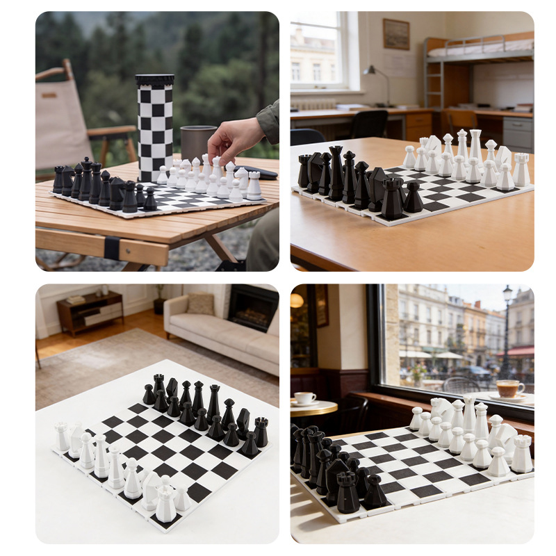 2 in 1 Taşınabilir Satranç Oyu - Kids Outdoor Yard Games incelemesi ve fiyatı